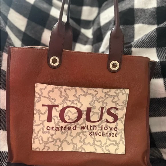 Tous Brown Leather Tote with Signature Style - Picture 2 of 3